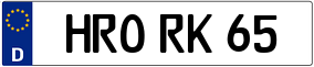 Truck License Plate